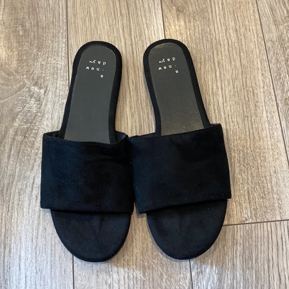 A New Day Black Sandals